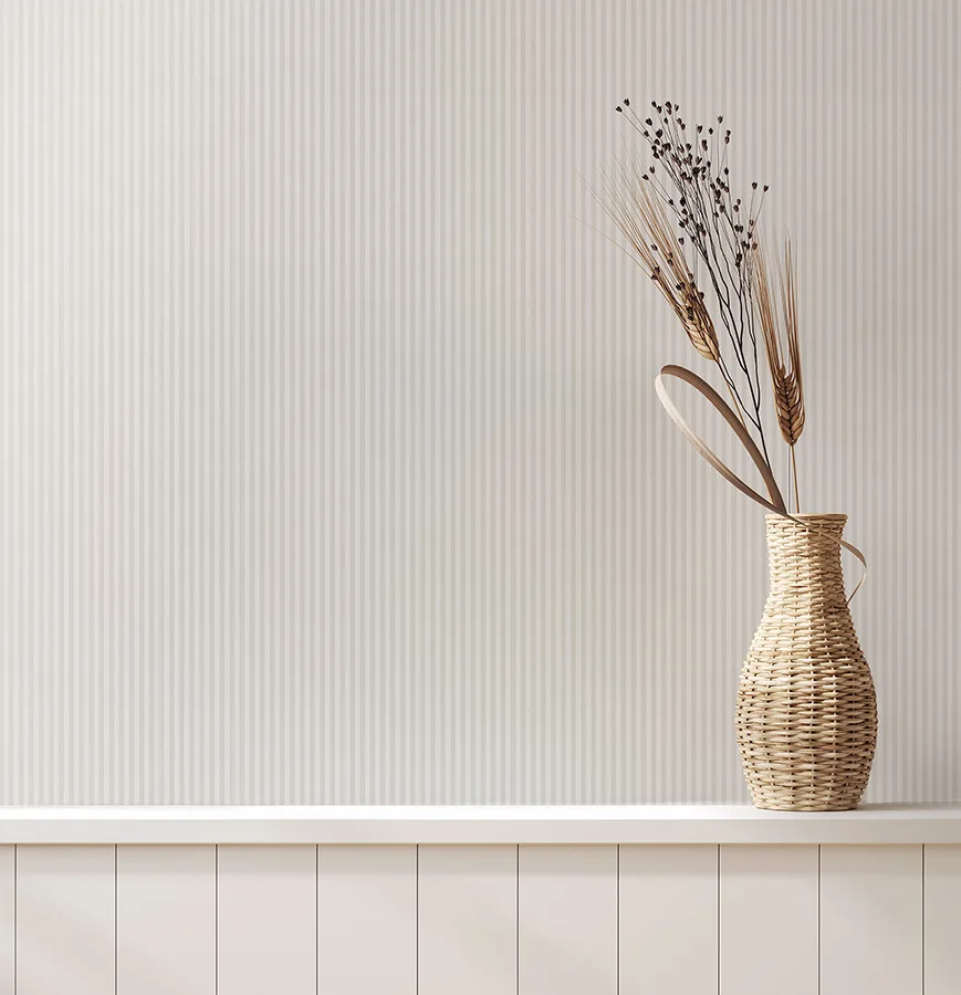 Advantage Ticking - Light Grey Wallpaper | Buy Online Advantage Ticking wallpaper, color Light Grey, SKU 4164-M1847