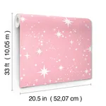 Advantage Twinkle - Pink Wallpaper | Buy Online Advantage Twinkle wallpaper, color Pink, SKU 4203-27566