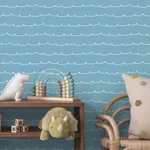 Advantage Wiggle Line - Blue Wallpaper | Buy Online Advantage Wiggle Line wallpaper, color Blue, SKU 4203-27572