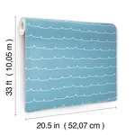 Advantage Wiggle Line - Blue Wallpaper | Buy Online Advantage Wiggle Line wallpaper, color Blue, SKU 4203-27572