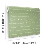 Advantage Wiggle Line - Green Wallpaper | Buy Online Advantage Wiggle Line wallpaper, color Green, SKU 4203-27571