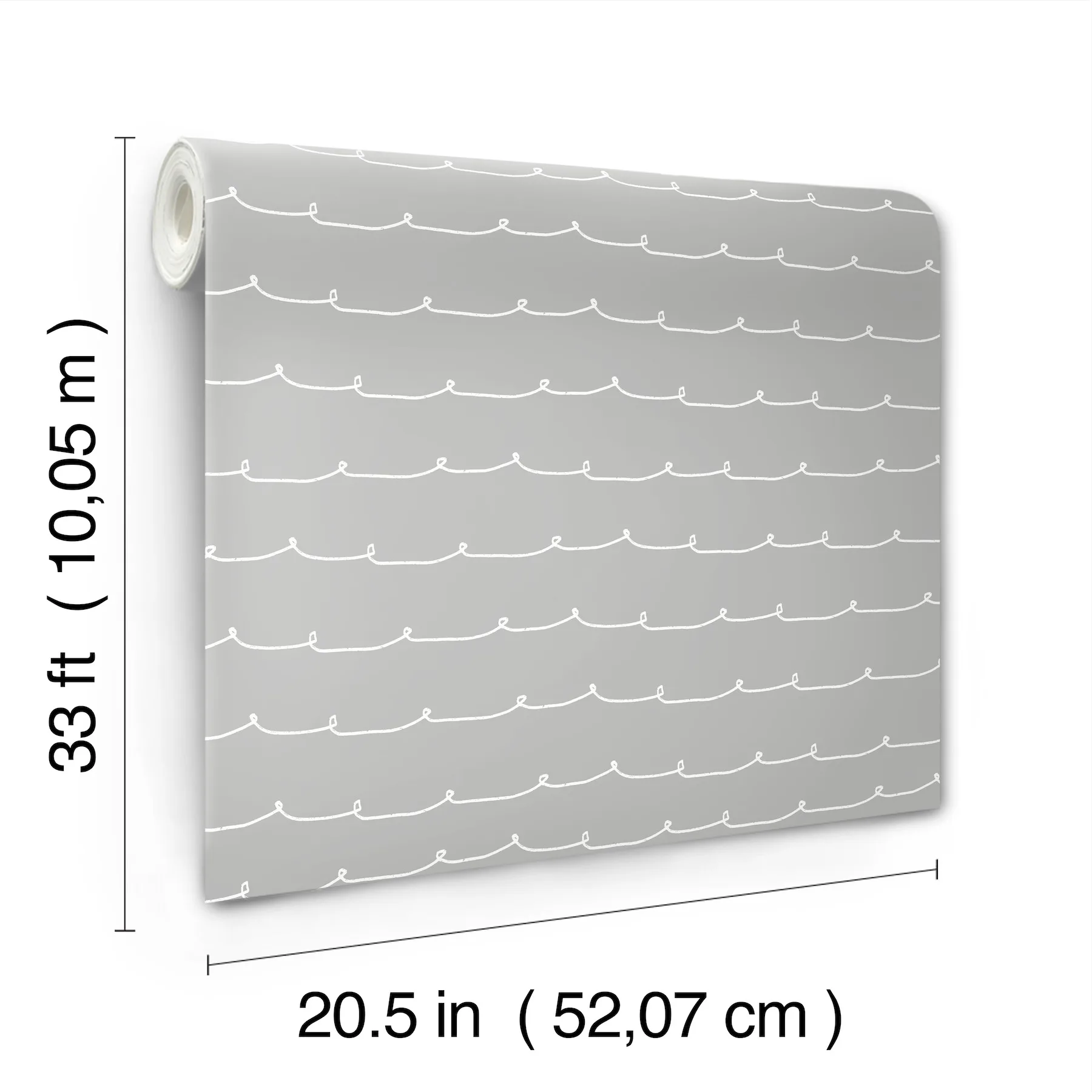 Advantage Wiggle Line - Grey Wallpaper | Buy Online Advantage Wiggle Line wallpaper, color Grey, SKU 4203-27570