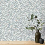 Advantage Winter Berry - Blue Wallpaper | Buy Online Advantage Winter Berry wallpaper, color Blue, SKU 4164-M1841