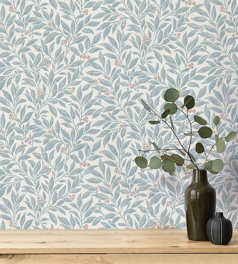 Advantage Winter Berry wallpaper, color Blue, SKU 4164-M1841
