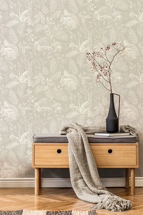 Advantage Woodland - Light Grey Wallpaper | Buy Online Advantage Woodland wallpaper, color Light Grey, SKU 4164-M1800