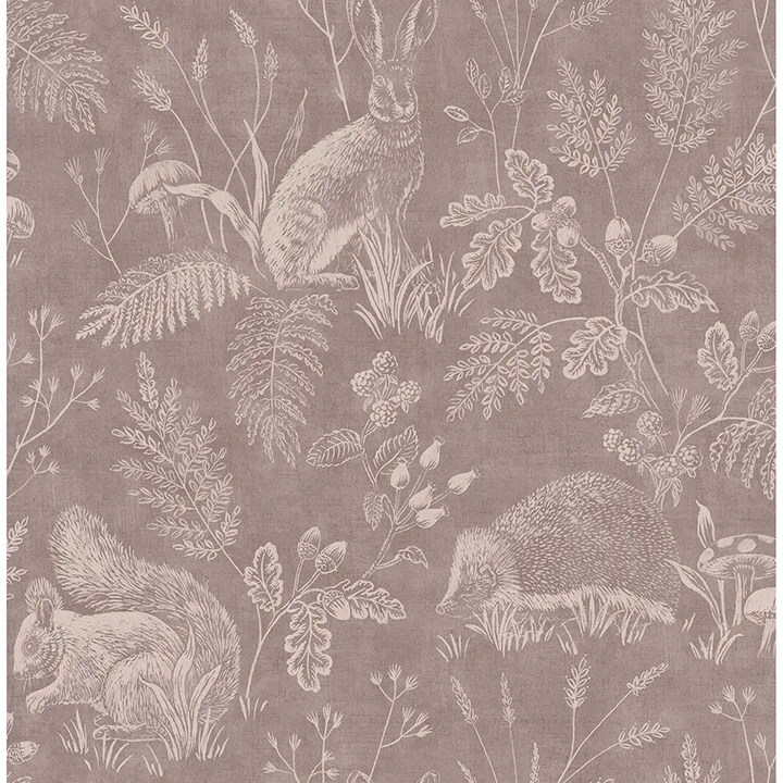 Advantage Woodland wallpaper, color Mahogany, SKU 4164-M1803