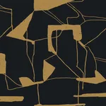 Antonina Vella Abstract Geo - Black & Gold Wallpaper | Buy Online Antonina Vella Abstract Geo wallpaper, color Black & Gold, SKU MD7115