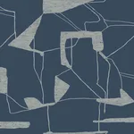 Antonina Vella Abstract Geo - Navy & Silver Wallpaper | Buy Online Antonina Vella Abstract Geo wallpaper, color Navy & Silver, SKU MD7112