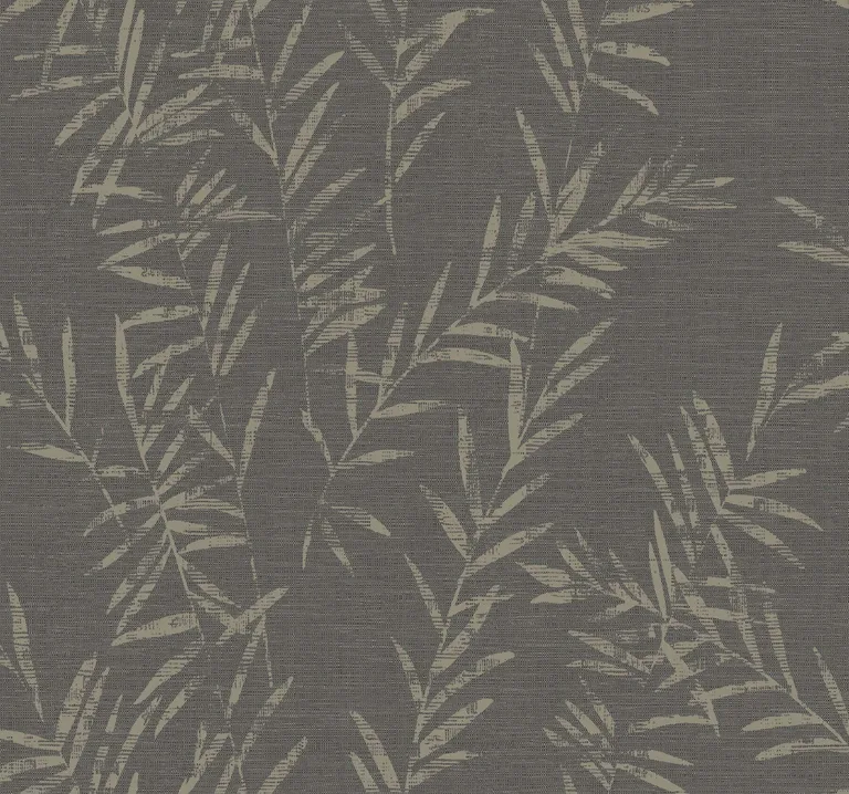 Antonina Vella Allerton Bamboo wallpaper, color Black, SKU AB3061