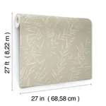 Antonina Vella Allerton Bamboo - Taupe Wallpaper | Buy Online Antonina Vella Allerton Bamboo wallpaper, color Taupe, SKU AB3062