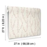 Antonina Vella Alpenrose - Maroon Wallpaper | Buy Online Antonina Vella Alpenrose wallpaper, color Maroon, SKU LL3255