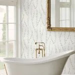 Antonina Vella Alpenrose - Moss Wallpaper | Buy Online Antonina Vella Alpenrose wallpaper, color Moss, SKU LL3252