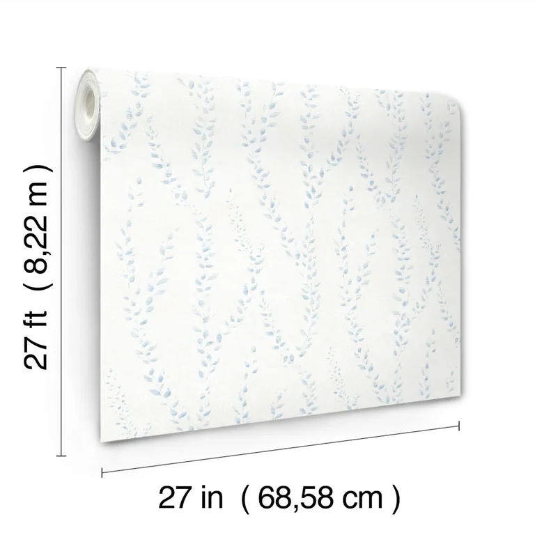 Antonina Vella Alpenrose wallpaper, color Sky Blue, SKU LL3253