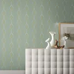 Antonina Vella Aurora - Blue & Gold Wallpaper | Buy Online Antonina Vella Aurora wallpaper, color Blue & Gold, SKU NW3551