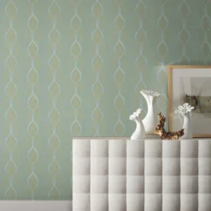 Antonina Vella Aurora wallpaper, color Blue & Gold, SKU NW3551