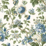 Antonina Vella Beatrix wallpaper, color Blue & Green, SKU VP1352