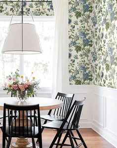 Antonina Vella Beatrix wallpaper, color Blue & Green, SKU VP1352