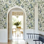 Antonina Vella Beatrix wallpaper, color Blue & Green, SKU VP1352