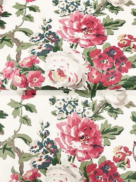 Antonina Vella Beatrix - Red & Green Wallpaper | Buy Online Antonina Vella Beatrix wallpaper, color Red & Green, SKU VP1355