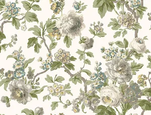 Antonina Vella Beatrix wallpaper, color Neutral & Sage, SKU VP1353