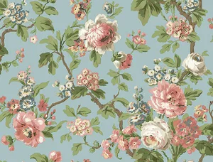 Antonina Vella Beatrix wallpaper, color Sky Blue, SKU VP1354