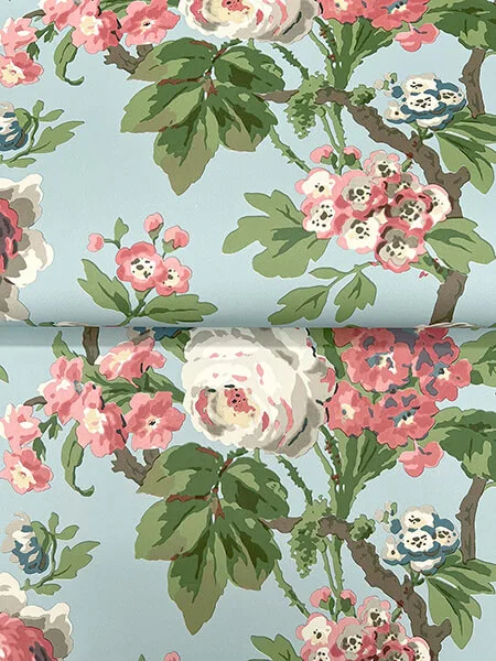 Antonina Vella Beatrix wallpaper, color Sky Blue, SKU VP1354