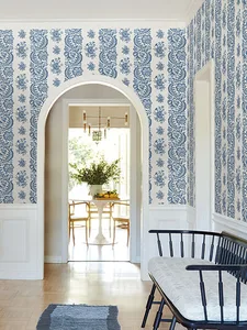 Antonina Vella Beaumont wallpaper, color Blue, SKU VP1302