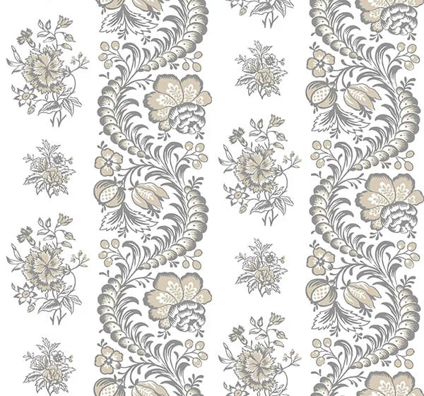 Antonina Vella Beaumont wallpaper, color Charcoal, SKU VP1303
