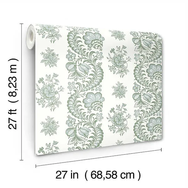 Antonina Vella Beaumont - Green Wallpaper | Buy Online Antonina Vella Beaumont wallpaper, color Green, SKU VP1301