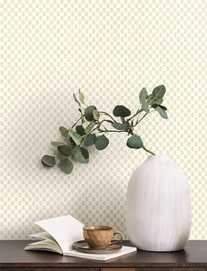 Antonina Vella Brioni wallpaper, color Butter, SKU VP1392