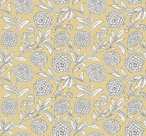 Antonina Vella Chatsworth Garden wallpaper, color Saffron, SKU VP1364