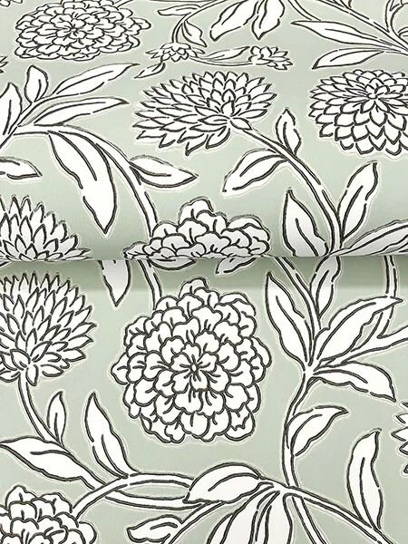 Antonina Vella Chatsworth Garden - Celery Wallpaper | Buy Online Antonina Vella Chatsworth Garden wallpaper, color Celery, SKU VP1362