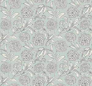 Antonina Vella Chatsworth Garden wallpaper, color Sky Blue, SKU VP1361