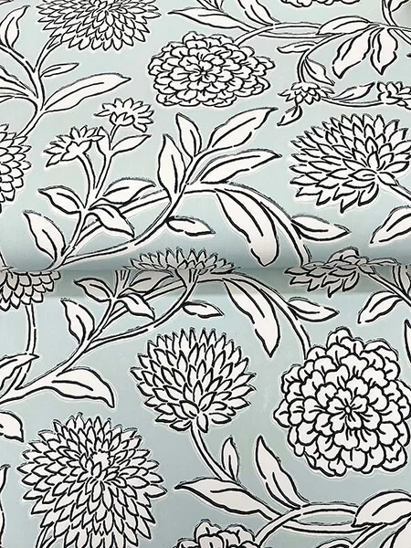 Antonina Vella Chatsworth Garden - Sky Blue Wallpaper | Buy Online Antonina Vella Chatsworth Garden wallpaper, color Sky Blue, SKU VP1361