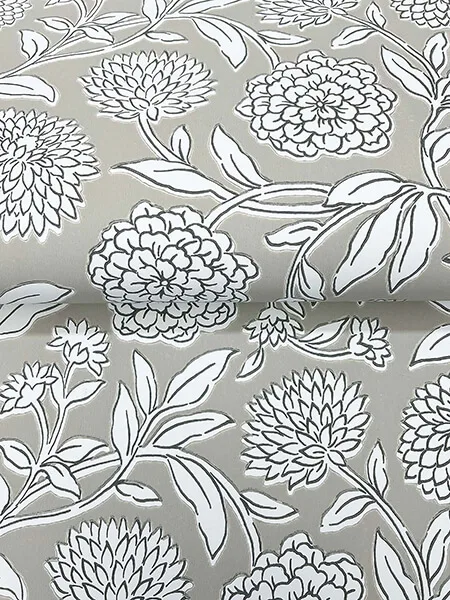 Antonina Vella Chatsworth Garden - Taupe Wallpaper | Buy Online Antonina Vella Chatsworth Garden wallpaper, color Taupe, SKU VP1363