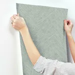 Antonina Vella Chevron - Blue Metallic Wallpaper | Buy Online Antonina Vella Chevron wallpaper, color Blue Metallic, SKU BO6605