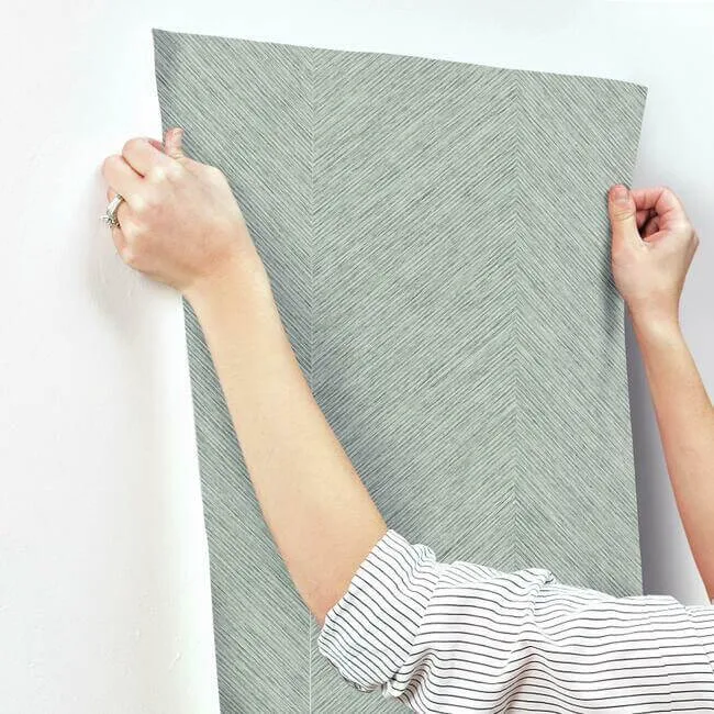 Antonina Vella Chevron - Blue Metallic Wallpaper | Buy Online Antonina Vella Chevron wallpaper, color Blue Metallic, SKU BO6605