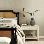 Antonina Vella Chevron wallpaper, color Cream Metallic, SKU BO6607
