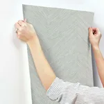 Antonina Vella Chevron - Grey Metallic Wallpaper | Buy Online Antonina Vella Chevron wallpaper, color Grey Metallic, SKU BO6603