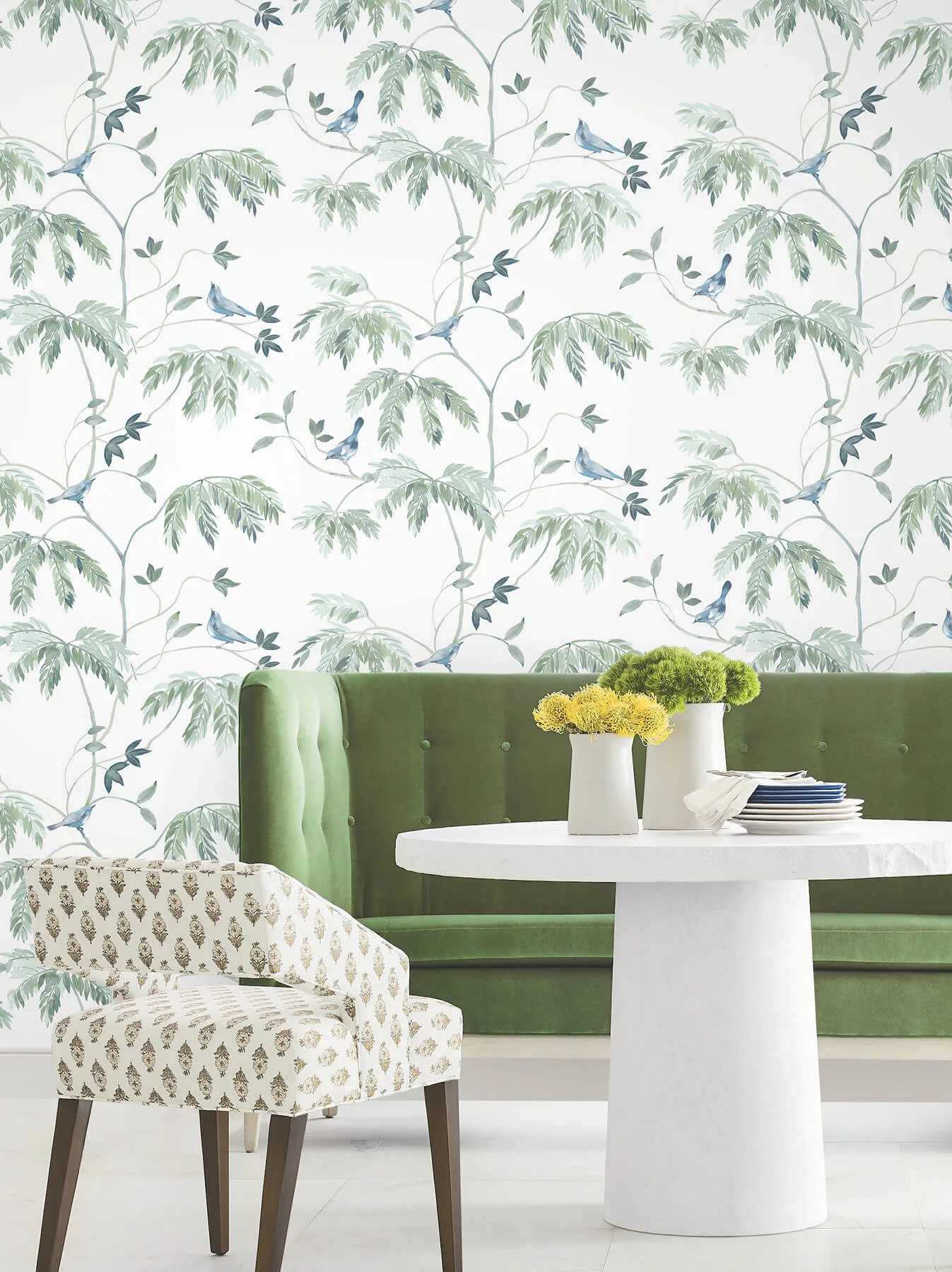 Antonina Vella Cillian - Blue Wallpaper | Buy Online Antonina Vella Cillian wallpaper, color Blue, SKU LL3249