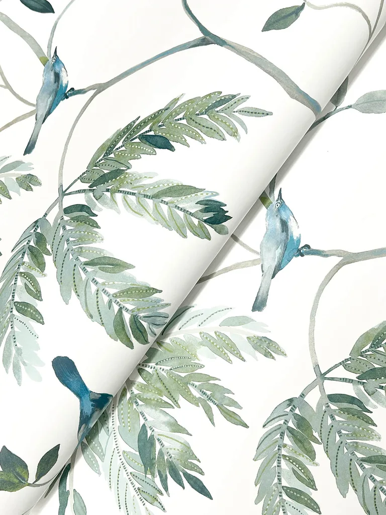 Antonina Vella Cillian wallpaper, color Blue, SKU LL3249