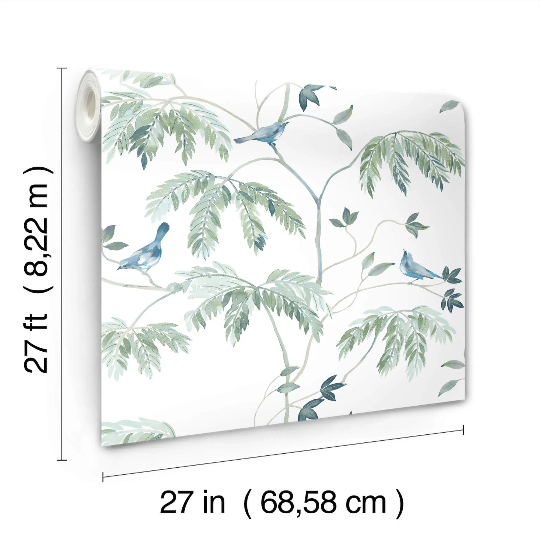 Antonina Vella Cillian - Blue Wallpaper | Buy Online Antonina Vella Cillian wallpaper, color Blue, SKU LL3249