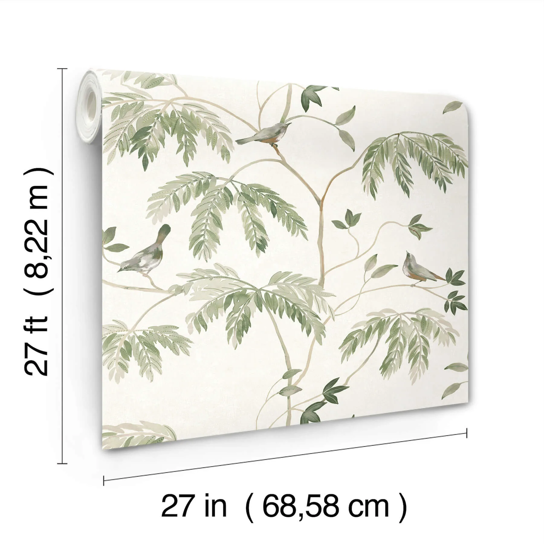 Antonina Vella Cillian - Dark Green Wallpaper | Buy Online Antonina Vella Cillian wallpaper, color Dark Green, SKU LL3251