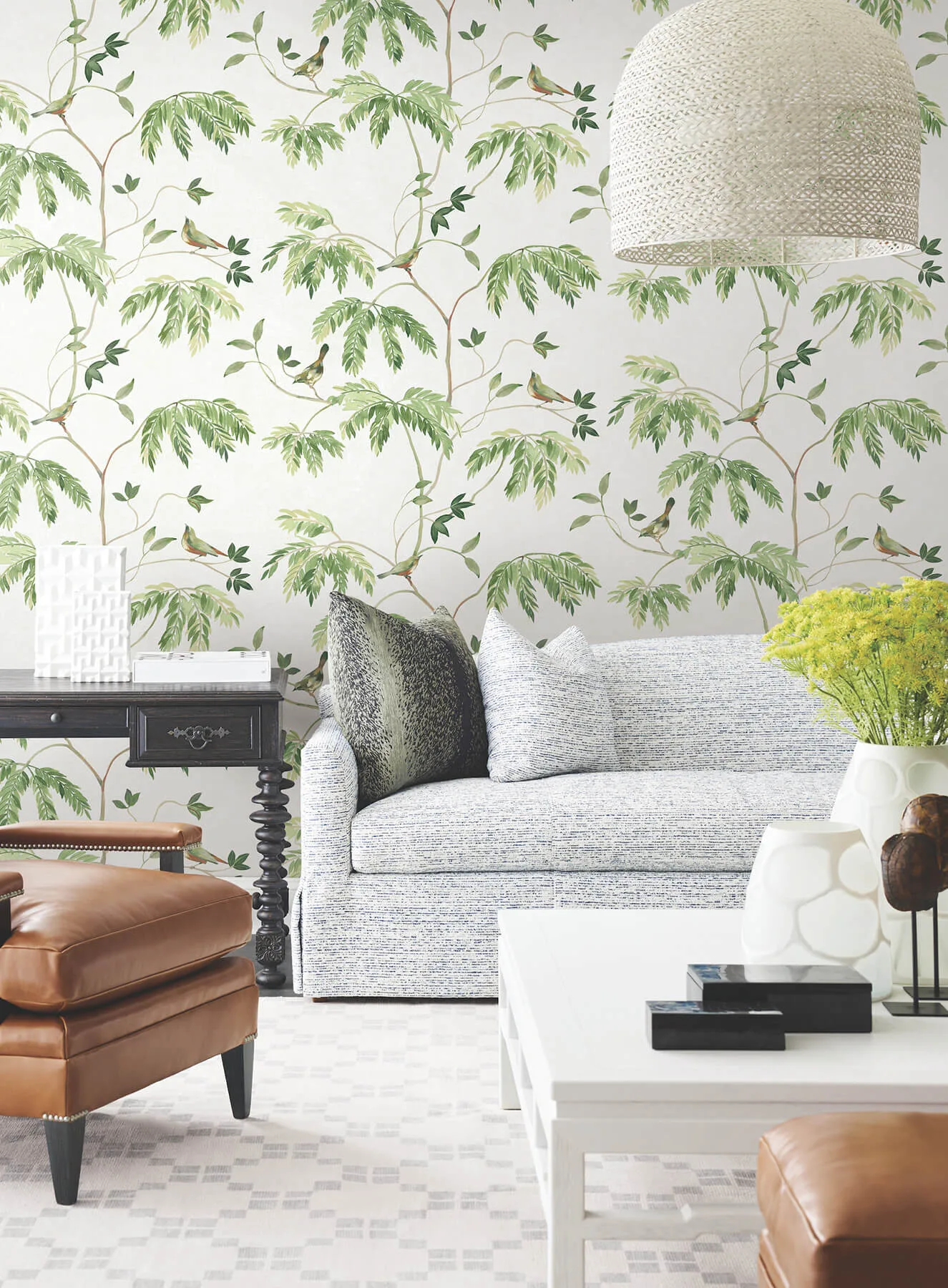 Antonina Vella Cillian wallpaper, color Green, SKU LL3250