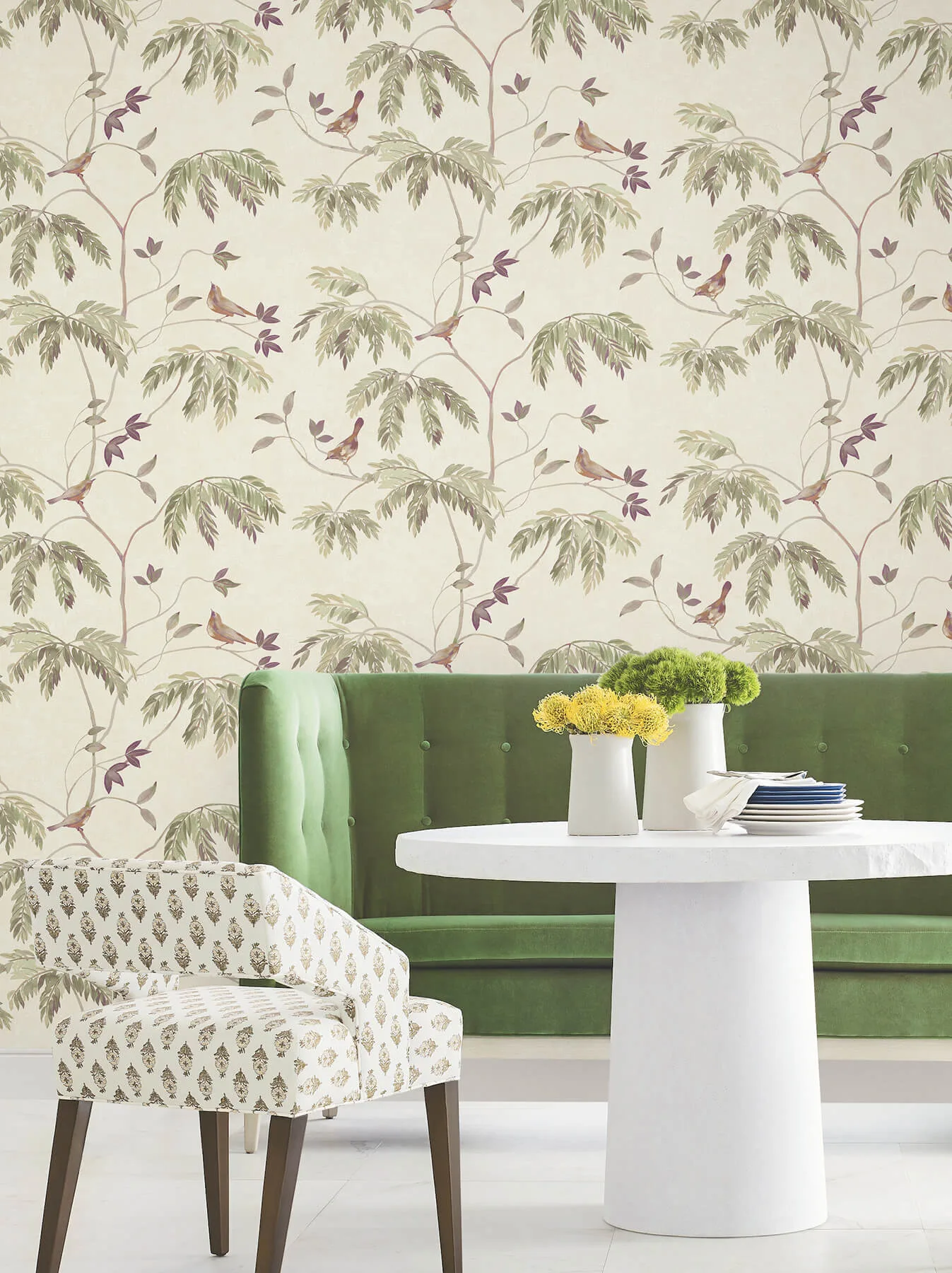 Antonina Vella Cillian - Plum Wallpaper | Buy Online Antonina Vella Cillian wallpaper, color Plum, SKU LL3248