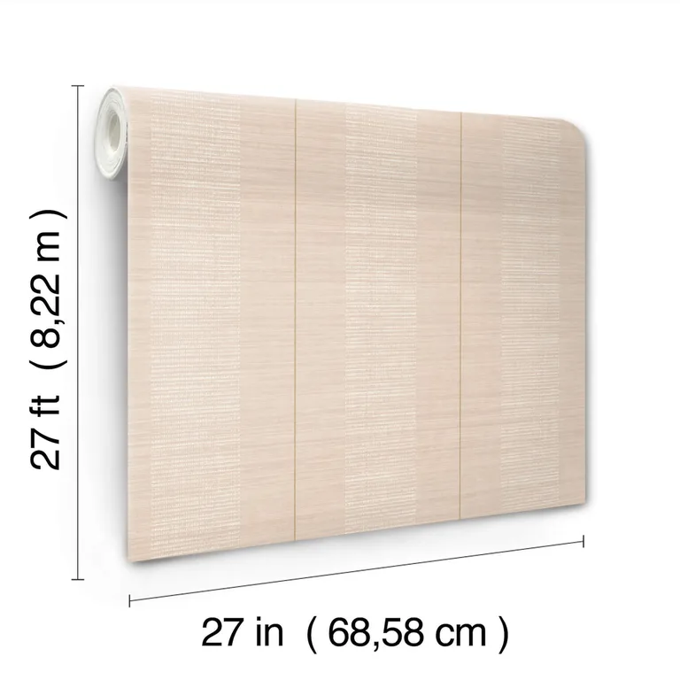 Antonina Vella Colbert Stripe wallpaper, color Blush, SKU LL3208