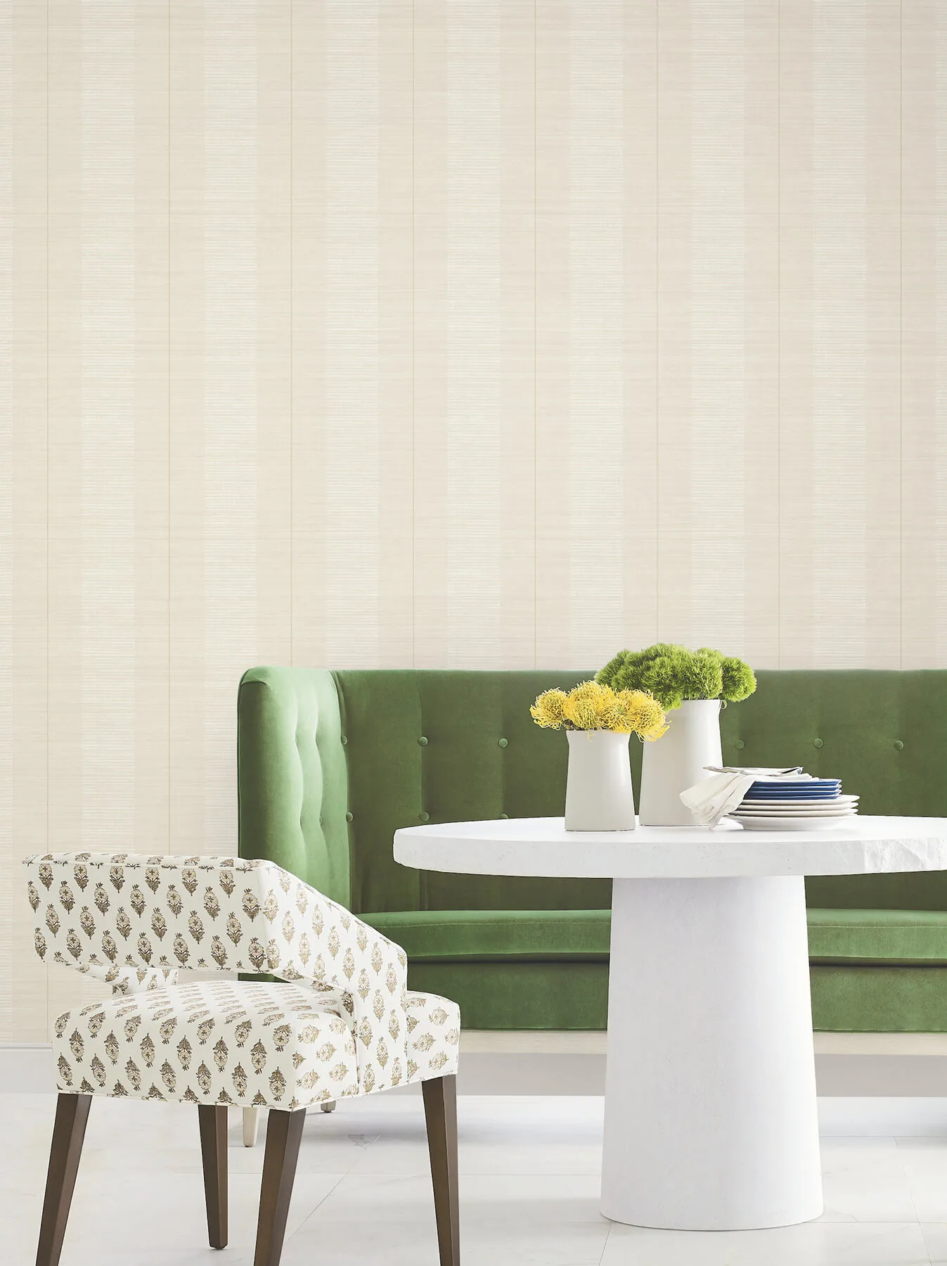 Antonina Vella Colbert Stripe - Ivory Wallpaper | Buy Online Antonina Vella Colbert Stripe wallpaper, color Ivory, SKU LL3205