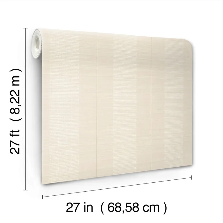 Antonina Vella Colbert Stripe wallpaper, color Ivory, SKU LL3205