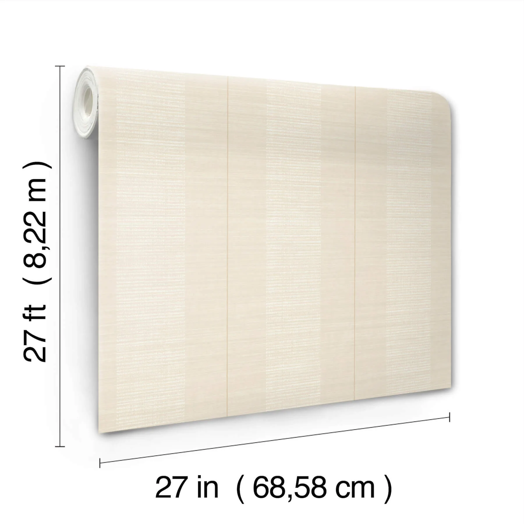 Antonina Vella Colbert Stripe - Ivory Wallpaper | Buy Online Antonina Vella Colbert Stripe wallpaper, color Ivory, SKU LL3205