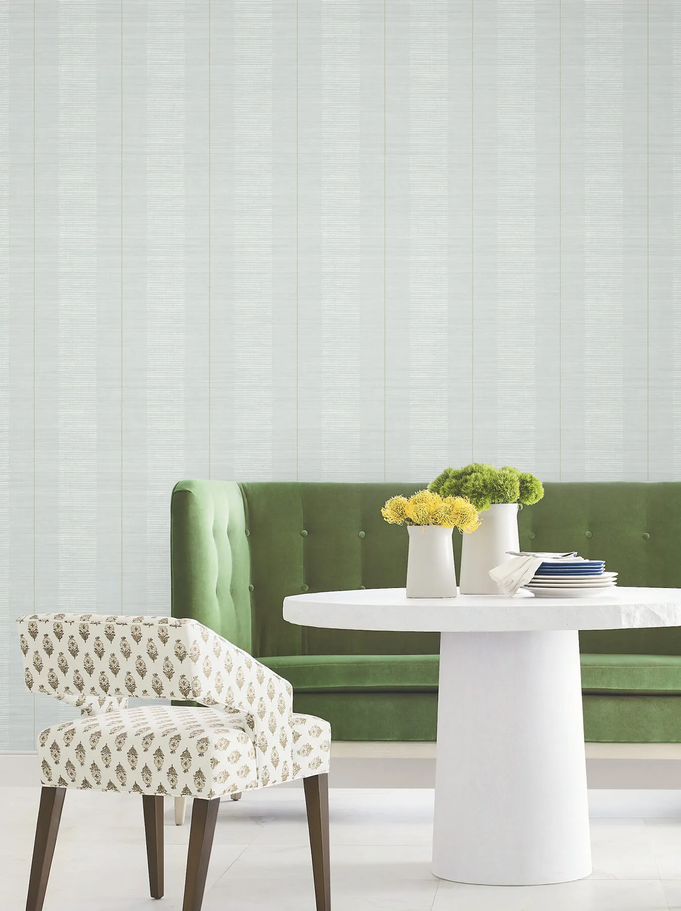 Antonina Vella Colbert Stripe - Light Blue Wallpaper | Buy Online Antonina Vella Colbert Stripe wallpaper, color Light Blue, SKU LL3210